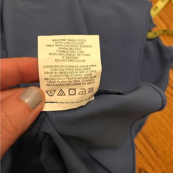 Gianni Bini Iris Blue Grey Mini Wrap Dress with Cut Out Sleeves - Picture 14 of 14